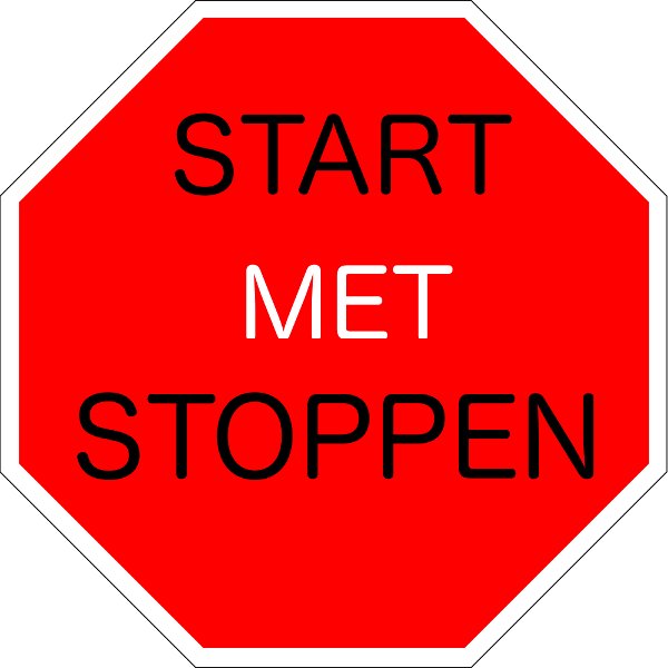 start met stoppen