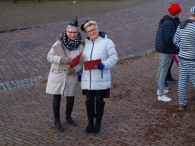 Deelnemers in de carnavalsoptocht van Pannerden in 2018