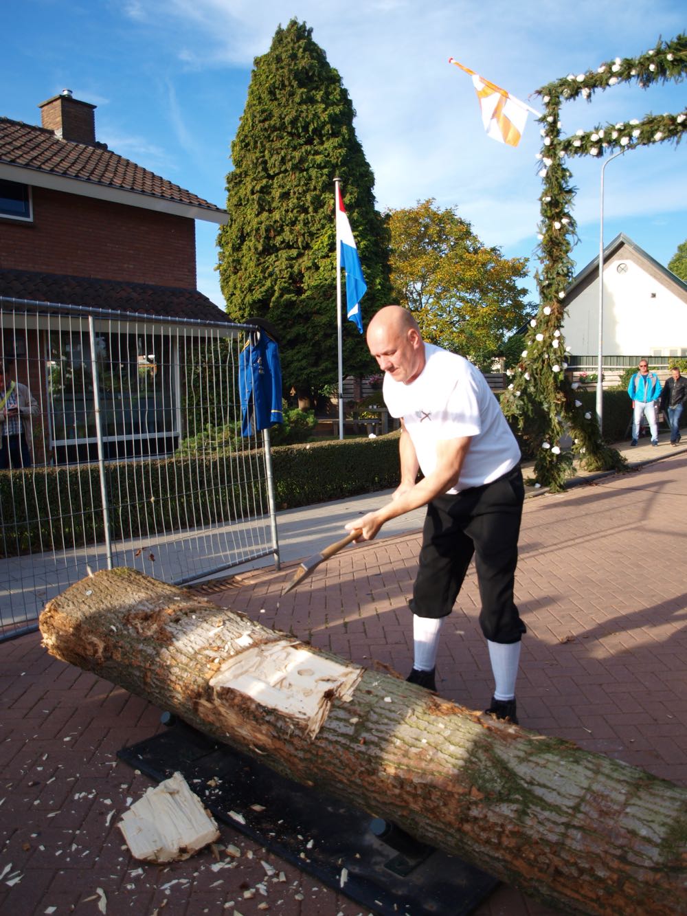 foto van kermis maadag in Pannerden