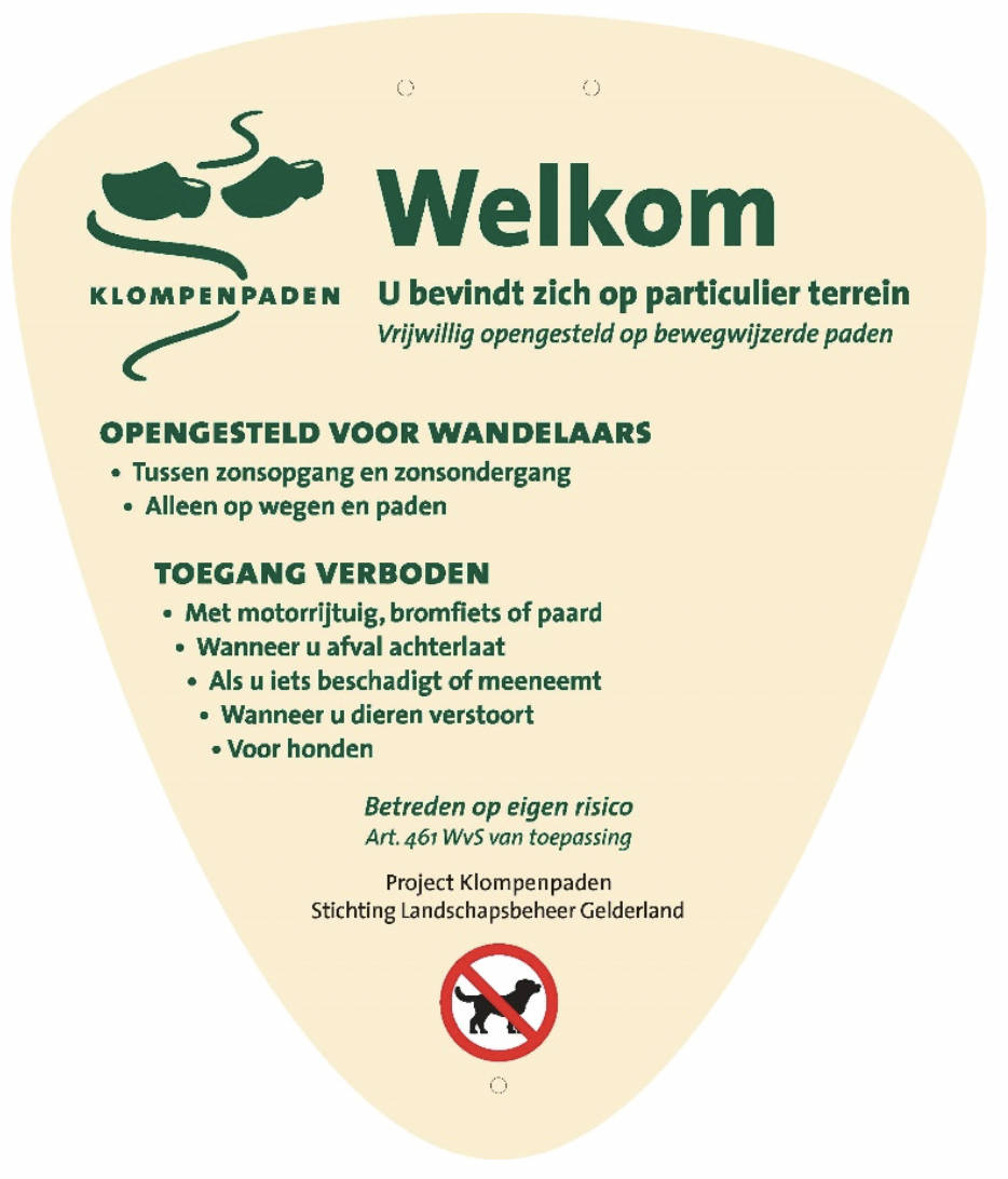 voorwaarden klompenpaden