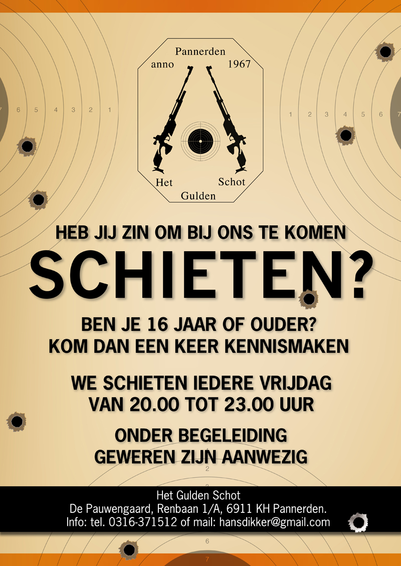 A3 Poster gulden schot