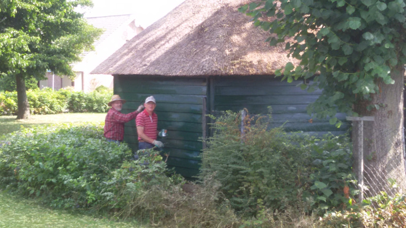 ben en wim aan het schilderen